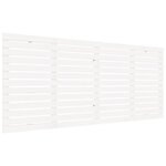 vidaXL Tête de lit murale Blanc 166x3x91 5 cm Bois massif de pin