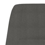 vidaXL Chaise de relaxation Gris foncé Tissu