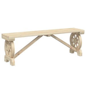 vidaXL Banc de jardin 115 cm bois de sapin massif