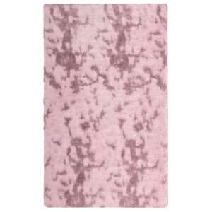vidaXL Tapis Shaggy à poils longs NAVARRA rose poudré 80x150 cm