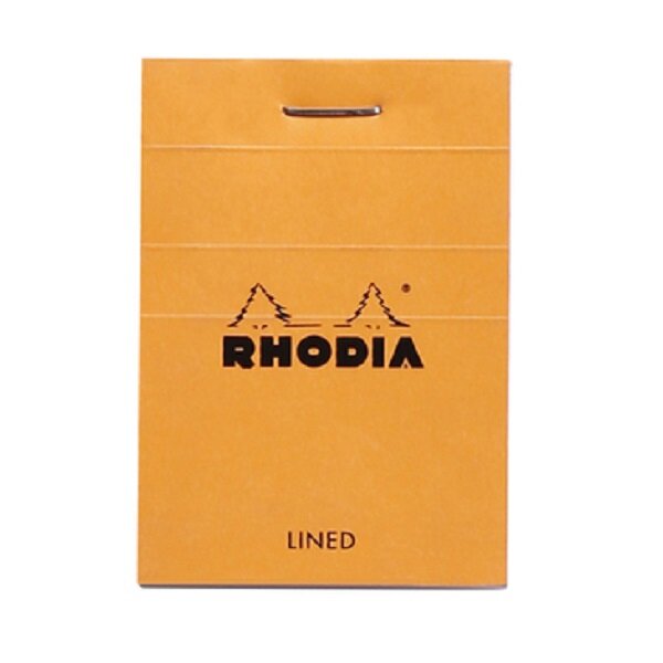 Bloc-Notes Agrafé N°10 Orange - A8 5,2x7,5- Ligné - 80 Feuilles Détachables