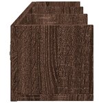 vidaXL Armoires murales 2Pièces chêne marron 75x18x16 5cm bois ingénierie