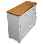 vidaXL Buffet 90x33 5x83 cm Bois de chêne massif