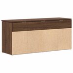 vidaXL Banc à chaussures chêne marron 102x30 5x45 cm bois d'ingénierie