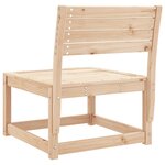 vidaXL Canapé de jardin bois de pin massif