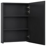 Vidaxl armoire de salle de bain à miroir à led 50x13x70 cm