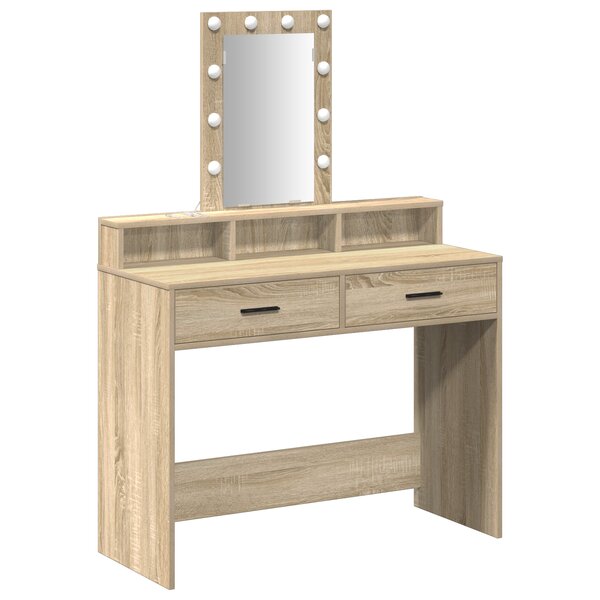 vidaXL Table de Toilette Marron 100 x 41 x 140 cm Bois d'ingénierie