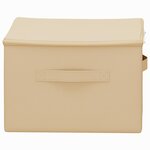 vidaXL Boîte de rangement 24 Pièces Crème 43 x 34 x 23 cm Tissu intissé