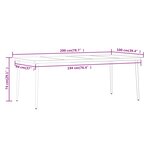 vidaXL Ensemble de salle à manger de jardin avec coussins 9 Pièces Beige