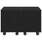 vidaXL Table basse Chêne noir 60 x 60 x 38 cm Bois d'ingénierie