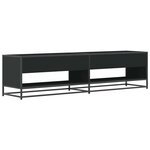 vidaXL Meuble TV noir 180 5x40x46 cm bois d'ingénierie