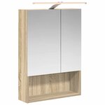 vidaXL Armoire Miroir de Salle de Bain Chêne Sonoma 50 x 14 5 x 70 cm