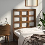 vidaXL Tête de lit Marron miel 80 5x4x100 cm Bois massif de pin