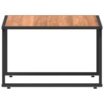 vidaXL Table basse Marron Acier