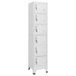 vidaXL Armoire à casiers Gris clair 38x40x180 cm Acier