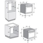 Four électrique candy fcs245x - encastrable - convection naturelle - catalyse - 65l - a - inox - porte miroir