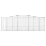 vidaXL Paniers à gabions arqués 20 Pièces 400x50x120/140 cm Fer galvanisé
