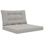 vidaXL Coussin de canapé d'extérieur Polyester Gris 80 x 68 5 x 8 cm