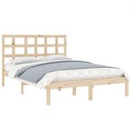vidaXL Cadre de lit sans matelas 200x200 cm bois massif