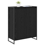 vidaXL Cabinet à chaussures avec stockage Chêne noir 79 x 36 x 100 cm