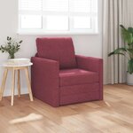 vidaXL Canapé-Lit Bordeaux 74 x 77 x 81 cm tissu