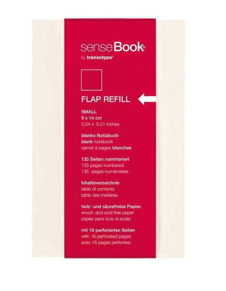 SenseBook Flap Recharge A6 blanc