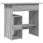 vidaXL Bureau Sonoma gris 80x45x74 cm Bois d'ingénierie