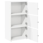 vidaXL Bibliothèque blanc 40x24x77 cm bois d'ingénierie