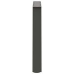 vidaXL Pieds de table basse en forme de V  2 pièces  anthracite  70 x (42-43 3) cm  acier