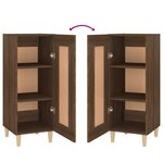 vidaXL Buffet Chêne marron 34 5x34x90 cm Bois d'ingénierie