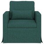 vidaXL Canapé Vert foncé 78 x 78 x 80 cm tissu
