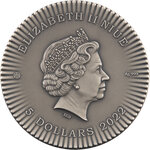 Pièce de monnaie en Argent 5 Dollars g 62.2 (2 oz) Millésime 2022 Women ELIZABETH I