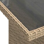vidaXL Salon de jardin avec coussins 6 Pièces beige résine tressée