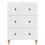 vidaXL Armoire à tiroirs Blanc 66 x 34 5 x 90 cm Bois d'ingénierie