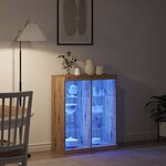 vidaXL Buffet chêne artisanal 41 x 37 x 100 cm Bois d'ingénierie