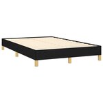 vidaXL Cadre de lit noir 120x190 cm tissu