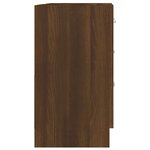 vidaXL Armoire de lavabo Chêne marron 63x30x54 cm Bois d'ingénierie