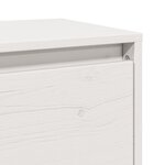 vidaXL Armoires murales 2 Pièces Blanc 45x30x35 cm Bois de pin massif