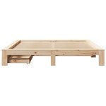 vidaXL Cadre de lit sans matelas 200x200 cm bois massif de pin