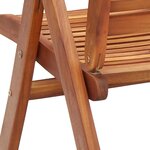vidaXL Chaises de jardin pliantes inclinables lot de 2