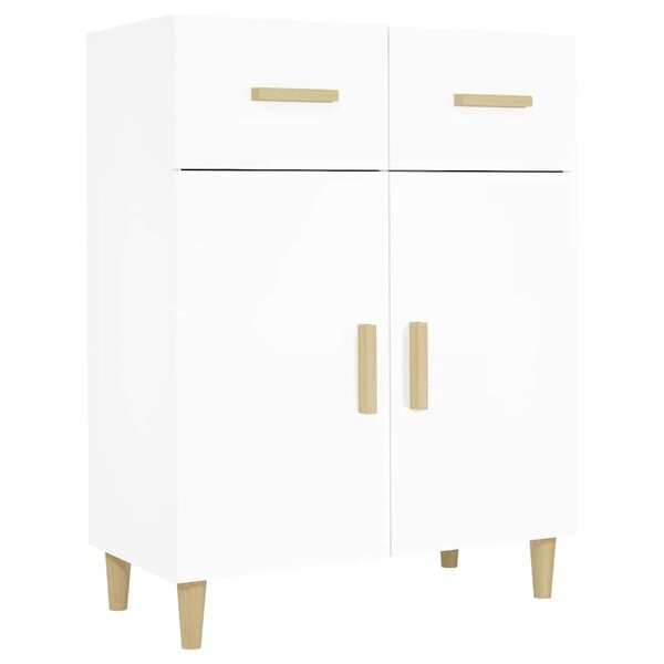 vidaXL Buffet blanc 69 5x34x89 cm bois d’ingénierie