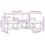 vidaXL Ensemble de canapés d'extérieur 4 Pièces
