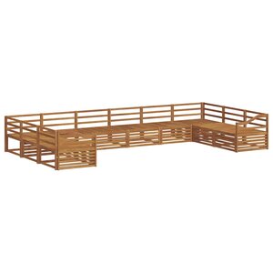 vidaXL Ensembles de canapés 10 pc Naturel Bois d'Acacia Massif