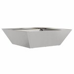 vidaXL Pot de jardin en forme de bol 5 Pièces Argent 50 x 50 x 15 cm