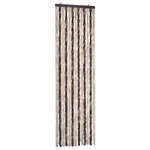 vidaXL Moustiquaire Beige et marron clair 56 x 185 cm Chenille