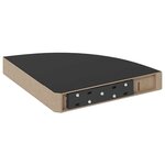 vidaXL Étagères d'angle flottantes 2Pièces noir brillant 25x25x3 8cm MDF