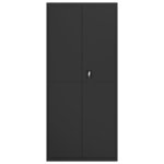 vidaXL Classeur noir 90x40x200 cm acier