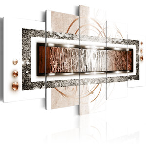 Tableau - golden blizzard l x h en cm 100x50