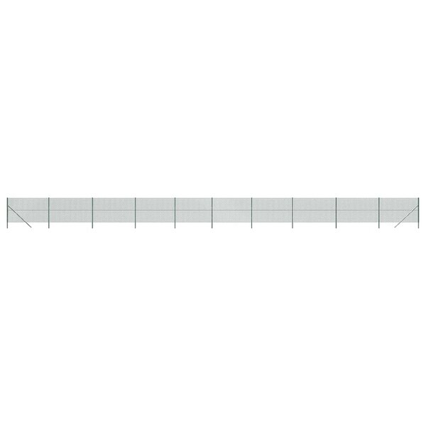 vidaXL Clôture en mailles de chaîne vert 1 4x25 m