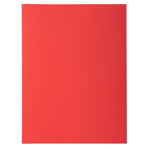 Paquet De 50 Chemises 1 Rabat Rock''s 210 - 24x32cm - Rouge - X 5 - Exacompta